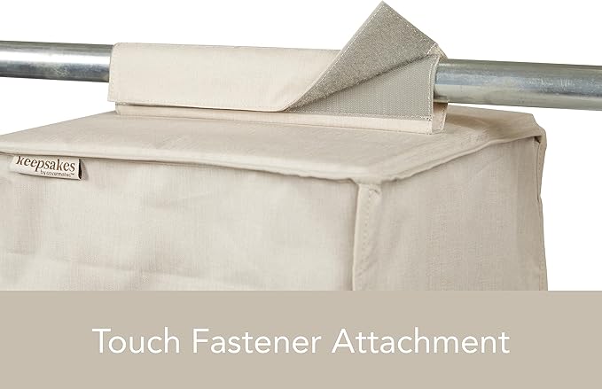 Covermates Keepsakes Hanging Closet Organizer - Heavy Duty Material, Sturdy Interior Shelves - Closet Storage, Beige Heather