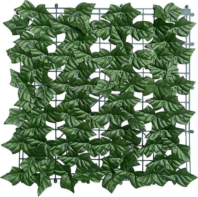 Artificial Ivy Privacy Fence Wall Screen: 6FT x12FT UV-Anti Faux Greenery Backdrop Ivy Vine Leaf Hedges Fence Panels for Patio, Balcony, Garden, Backyard Indoor Outdoor Green Wall Decor
