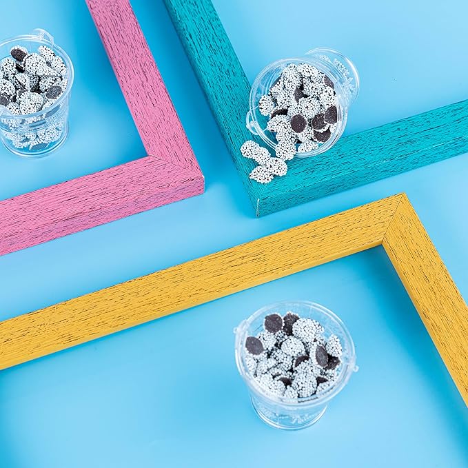 Hammont Pail Shaped Acrylic Candy Boxes - 12 Pack - 2.16"x2.5"- Perfect for Weddings, Birthdays, Party Favors and Gifts | Designer Cute Clear Lucite Plastic Treat Containers