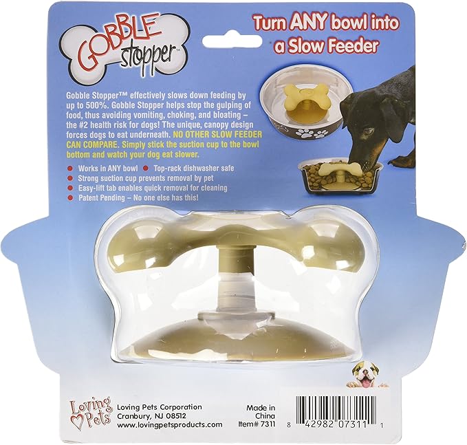Loving Pets Gobble Stopper Slow Feeder Large, Brown (7311)