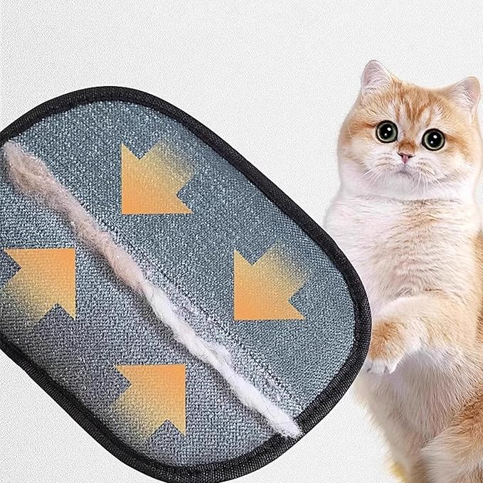 New Pet Hair Remover Glove for Dogs & Cats - Reusable Electrostatic Pet Hair Lint Brush Tool for Couch, Carpet, Car Seat - Gentle Deshedding & Efficient Cleaning (2 Pack Classic)