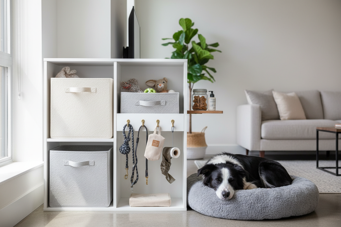 How to Organize Dog Supplies Without Cluttering Your Home