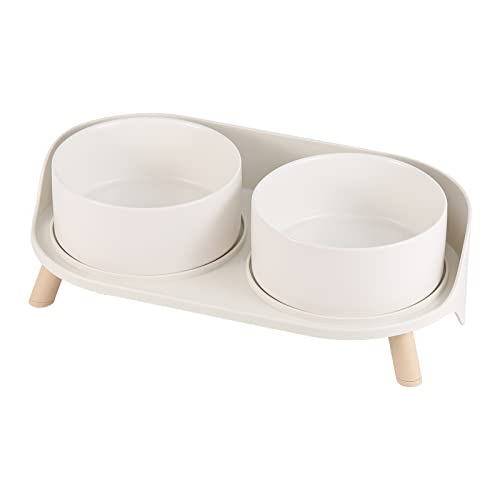 Elevated Ceramic Dog Bowl Set - Double Dog Feeding Bowls - Image 2