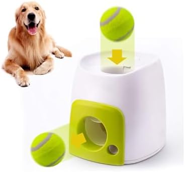 Zerodis Snack, Interactive Dog Ball Thrower Indoor Outdoor Toy for Small to Large Dogs (Green)