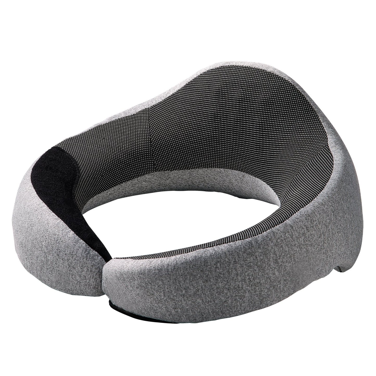 Travel Pillow Double-Layered Memory Foam Neck Pillow For Traveling Black-Gray - Image 3