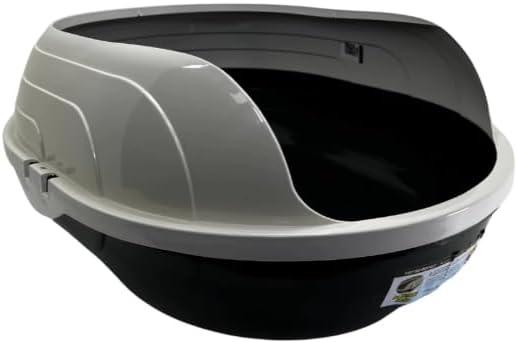 Large Cat Litter Box – High Sided Kitty Litter Pan for Cats – Durable Plastic, Easy Clean, Low Entry for Kittens and Seniors – Open Top Extra Large