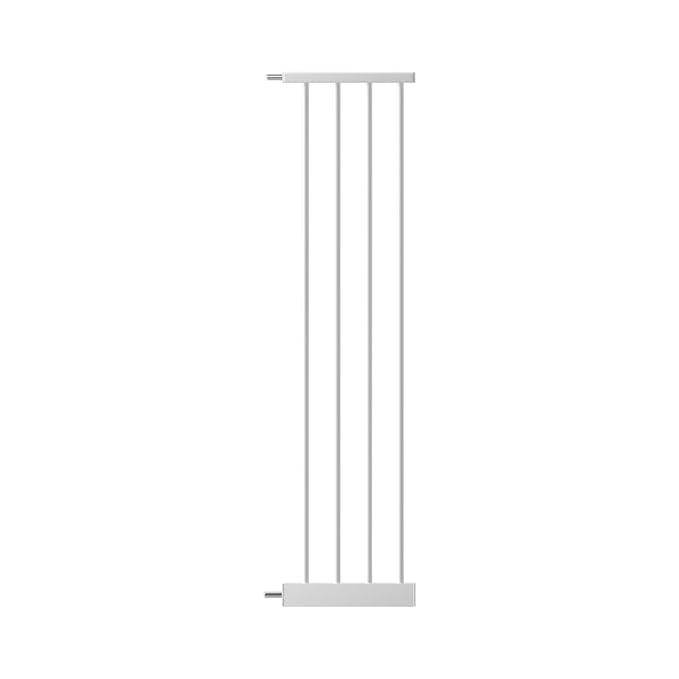 WAOWAO 1.37" Ultra Narrow Spacing Extra Wide Dog Pet Gate Pressure Mounted Walk Through Double Lock Swing Auto Close Safety White Metal Toddler Baby Puppy Pet for Indoor,Doorway,Kitchen 7.87"