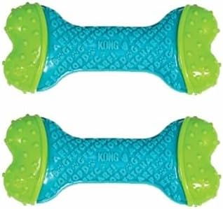 KONG CoreStrength Bone - Dog Dental Chew Toy - Durable, Multi-Layered Dog Toy for Enrichment Play & Dental Care - with Textured Body for Teeth Cleaning - for Medium/Large Dogs (Pack of 2)