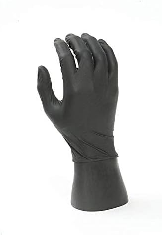 Grease Bully Nitrile Gloves - 6MIL - Powder & Latex Free - 300 Count - 3 Boxes (Black, Extra Large)