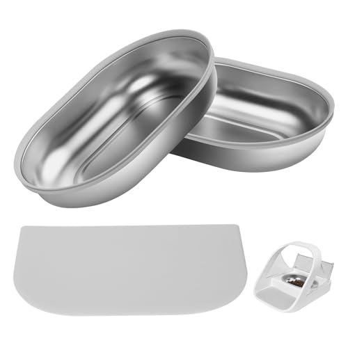 Stainless Steel Bowl for Automatic Microchip Cat Pet | Pet Essentials - Image 2