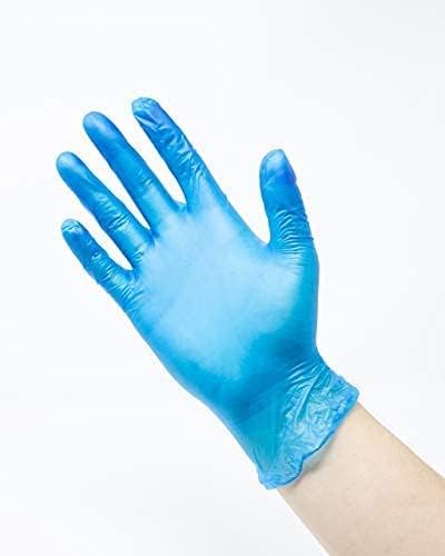 EDI Wholesale: Disposable Vinyl Gloves Large, 1000 pcs (Blue) - Powder-Free, Latex-Free