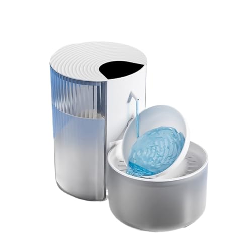 3000ML Pouring Cat Water Dispenser Smart Tilt Design Pet Fountain Separate Clean & Dirty for Cats and Small Dogs(White)