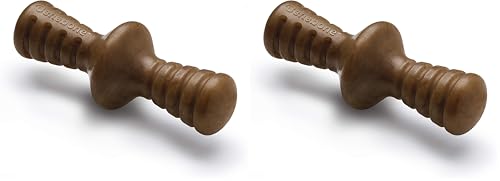 Benebone Zaggler Rolling Dog Chew Toy for Aggressive Chewers, Real Bacon, Made in USA, Small (Pack of 2)