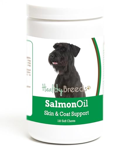 Healthy Breeds Giant Schnauzer Salmon Oil Soft Chews 120 Count