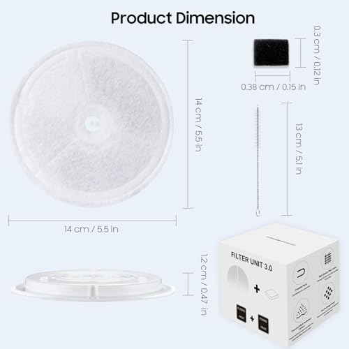 12 PCS Upgraded Filter Unit 3.0 Pet Cat Water Fountain - Image 4