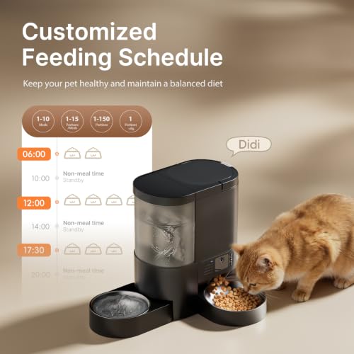 Automatic Cat Feeder with Camera, 2 in 1 Cat Food an | Smart Feeding S - Image 4