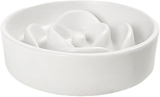 Dog Feeder - Slow Eating Bowl for Dogs | Interactive Food Toy, Tableware for Puppies, Kittens, and Dogs, Reduces Gulping, Supports Healthy Eating, Home, Living Room, Outdoor, and Travel Use