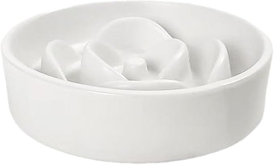 Dog Feeder - Slow Eating Bowl for Dogs | Interactive Food Toy, Tableware for Puppies, Kittens, and Dogs, Reduces Gulping, Supports Healthy Eating, Home, Living Room, Outdoor, and Travel Use