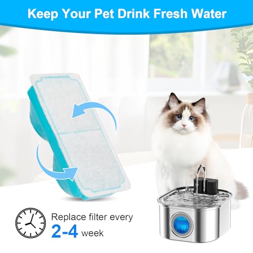 Cat Water Fountain Filter for 108oz/3.2L Wireless Cat | Pet Essentials - Image 7