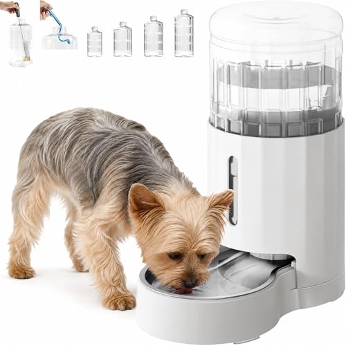 CZPET Dog Water Bowl Dispenser 5L, Wider Mouth Gravi - Image 2