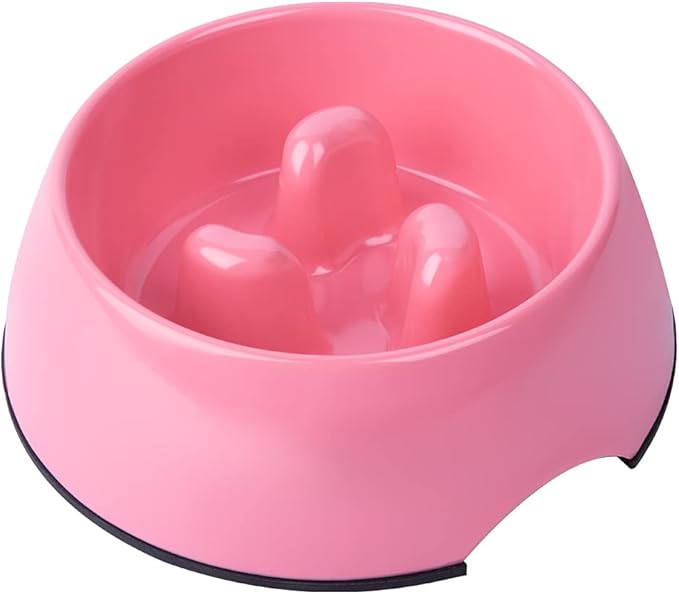 Super Design Slow Feeder Dog Bowl, 1 Cup, Nonslip, Heat-Resistant, Sturdy, Suitable for Small to Medium Sized Dogs
