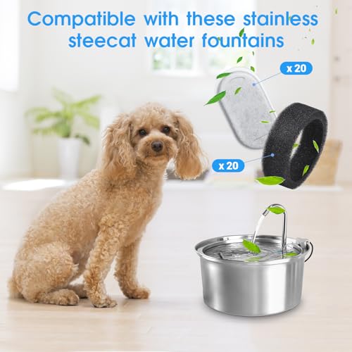 40 Pack Cat Water Fountain Filters-Cat Fountain | Pet Essentials - Image 7