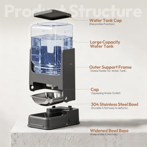 Automatic Cat Feeder and Water Dispenser Set with St - Image 5