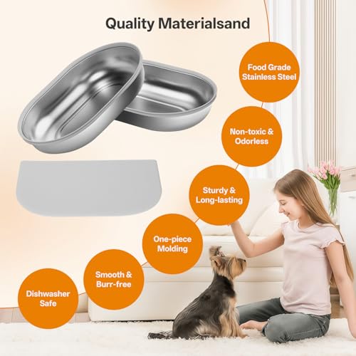 Stainless Steel Bowl for Automatic Microchip Cat Pet | Pet Essentials - Image 4