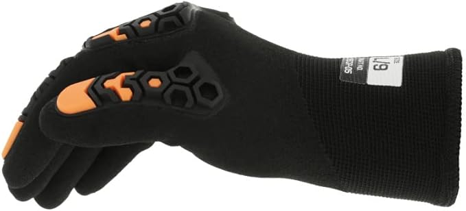 Mechanix Wear SpeedKnit M-Pact Thermal S5DP05 Gloves - Cold Weather Gloves for Protecting Hands - Insulated - Snug Fit - Touchscreen Capable - Machine Washable - Black - Small