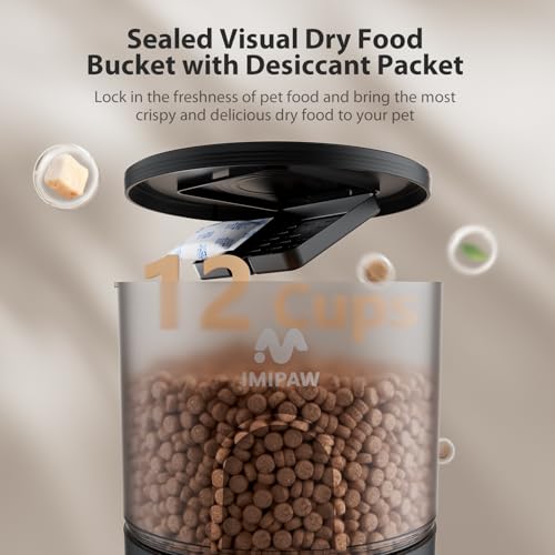 IMIPAW Automatic Cat Feeder, 5G WiFi Food Dispenser | Smart Feeding Sy - Image 7