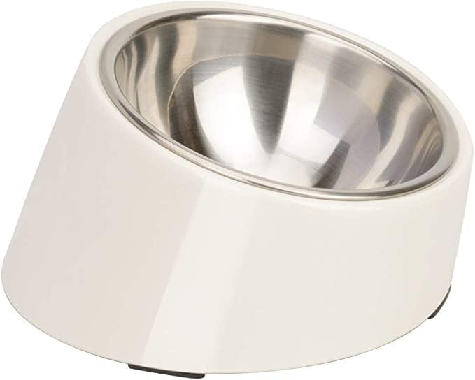 Super Design 2PCS Replacement Stainless Steel Bowls, Match Inner Bowls for Mess Free Slanted Dog Cat Bowl, Tilted Angle Bulldog Bowl Pet Feeder, Easier to Reach Food S