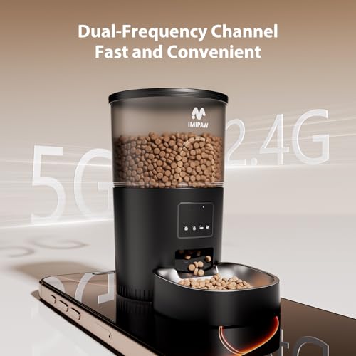 IMIPAW Automatic Cat Feeder, 5G WiFi Food Dispenser | Smart Feeding Sy - Image 4