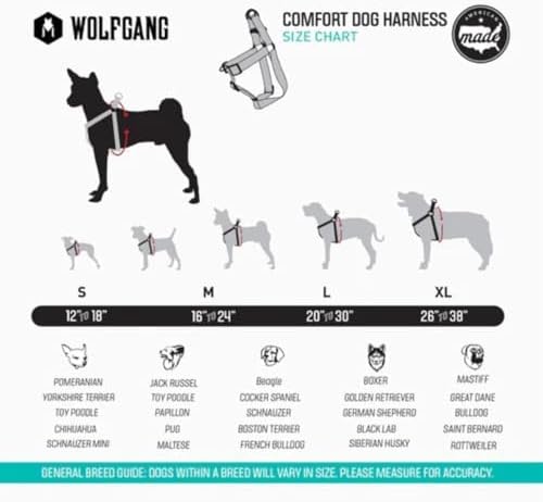 Wolfgang Heavy Duty Adjustable Dog Harness, Pull-Tested to Over 800 lbs for Walking & Training, NewMoon Print, Extra Large