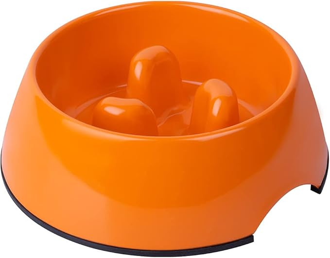 Super Design Slow Feeder Dog Bowl, 1 Cup, Nonslip, Heat-Resistant, Sturdy, Suitable for Small to Medium Sized Dogs