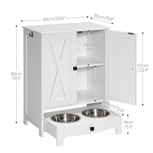 HOOBRO Dog Feeding Station with Storage and Hooks, Dog - Image 4