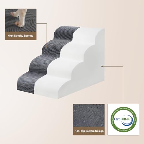PAWSCRAT 4-Step Pet Stairs for High Beds & Sofas, 19.6''H - Image 6