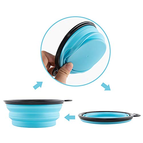 Large Collapsible Dog Bowls, 34oz Travel Water Food | Travel Essential - Image 6