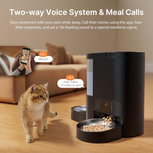 Automatic Cat Feeder with Camera, 2 in 1 Cat Food an | Smart Feeding S - Image 7