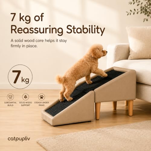 Dog Ramp Ottoman, Foldable Dog Stairs for Couch, Small Dogs - Image 5
