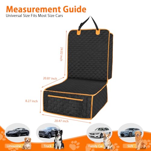 1 Pack Front Seat Car Cover, Waterproof Dog Car Seat Cover - Image 3