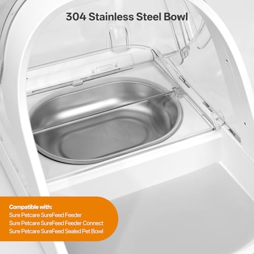 Stainless Steel Bowl for Automatic Microchip Cat Pet | Pet Essentials - Image 3