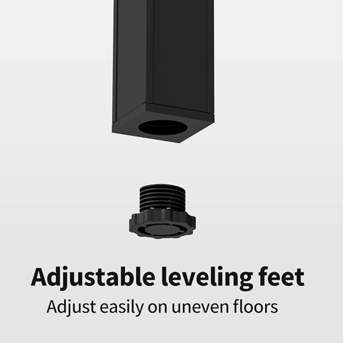 Tall Plant Stand Indoor, Modern Black Aluminum Alloy Plant Shelf, Corner Flower Pot Holder Organizer for Living Room, Balcony, Patio, Garden (L11.8 x W11.8 x H19.7 inch)