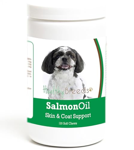 Healthy Breeds Shih-Poo Salmon Oil Soft Chews 120 Count