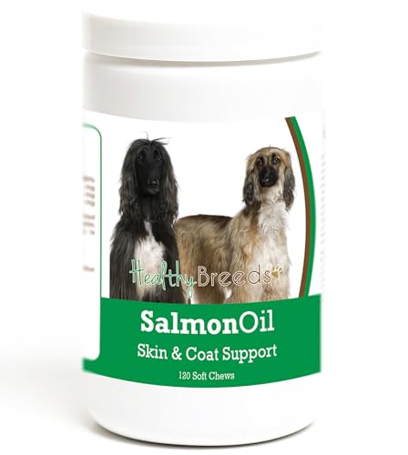 Healthy Breeds Afghan Hound Salmon Oil Soft Chews 120 Count
