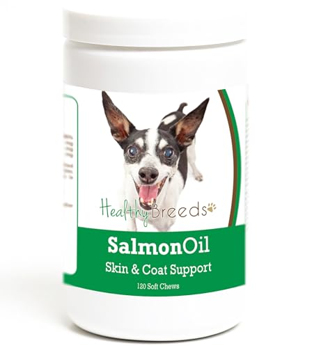 Healthy Breeds Rat Terrier Salmon Oil Soft Chews 120 Count