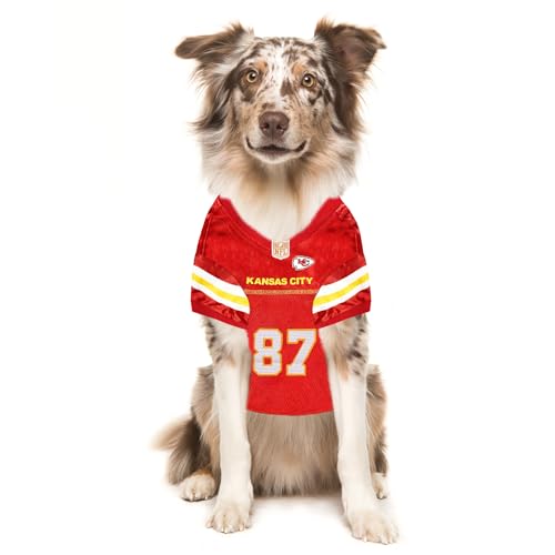 NFLPA Travis Kelce PET Jersey, NFL Dog Shirt, Size Medium, Kansas City Chiefs Mesh Jersey for Dogs - Image 7
