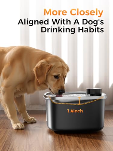 Cat Dog Water Fountain, Stainless Wireless Pet Water Bowl - Image 4