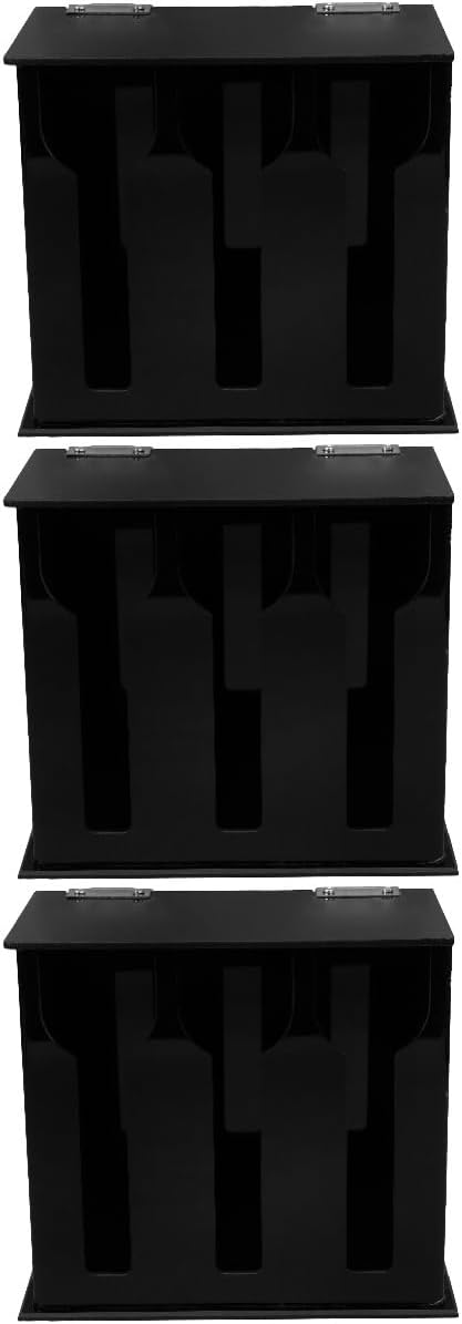 PRETYZOOM 3pcs Acrylic Dispenser Compartment Utensil Organizer for Kitchen Countertop Restaurant Stylish Cutlery Holder for Easy Access and Storage