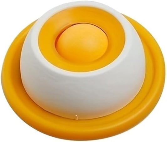 Sturdy Interactive Pet Lick Mat with Yogurt Licking Plate, Slow Feeder for Dogs & Cats - Dental Health & Mental Stimulation Toy(Yellow)