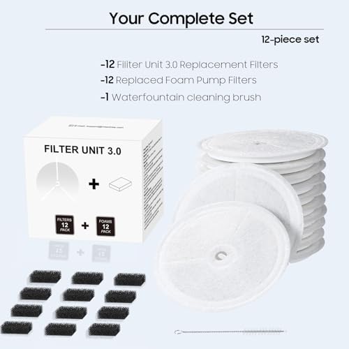 12 PCS Upgraded Filter Unit 3.0 Pet Cat Water Fountain - Image 7